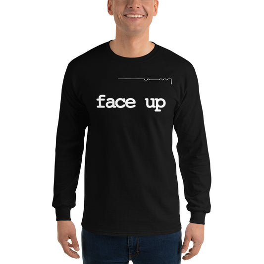 Large Format FaceUp FaceDown - long sleeved tee