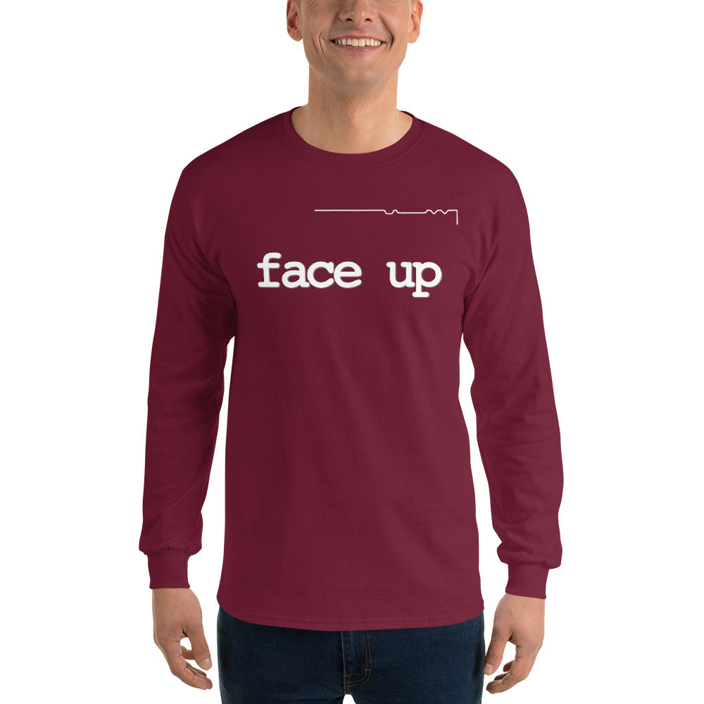 Large Format FaceUp FaceDown - long sleeved tee