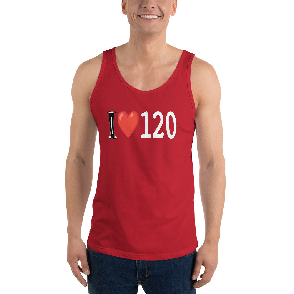 Men's I heart 120 Tank Top - with MF'ing Rock Star back