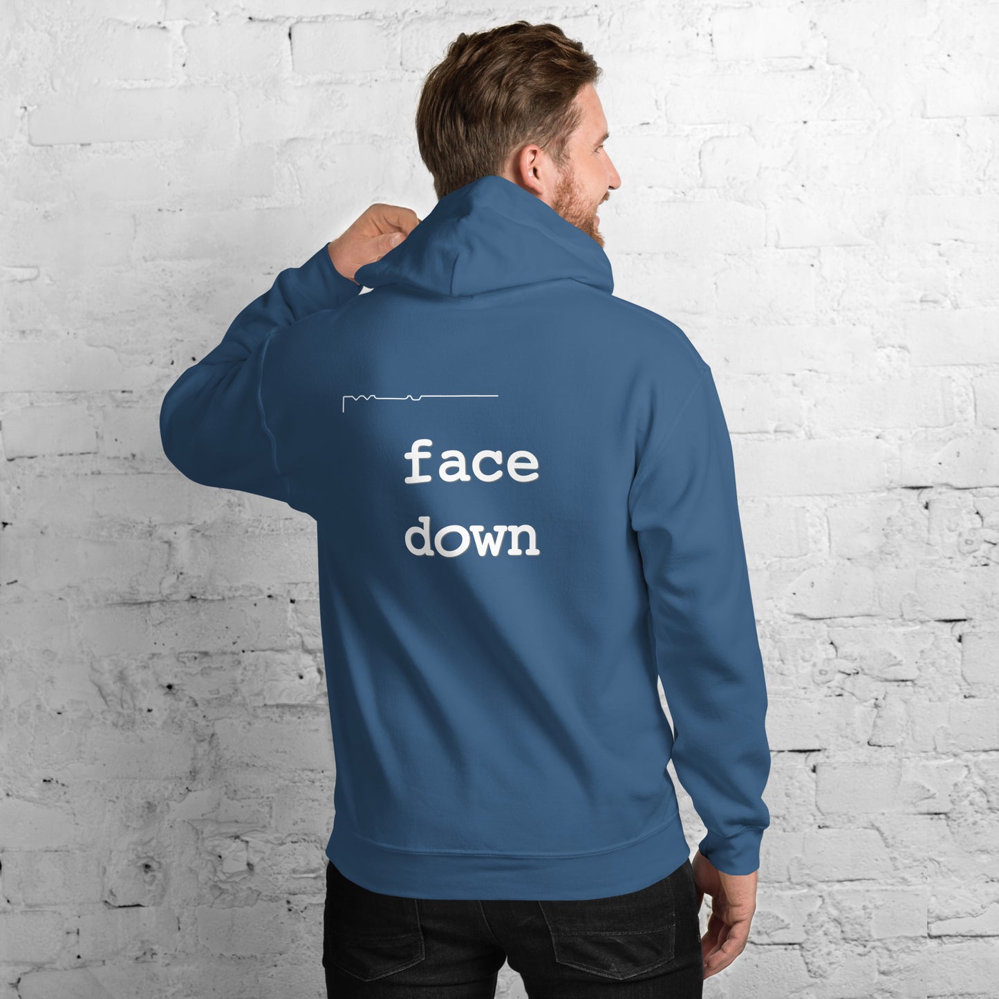 Large Format FaceUp FaceDown - hoodie