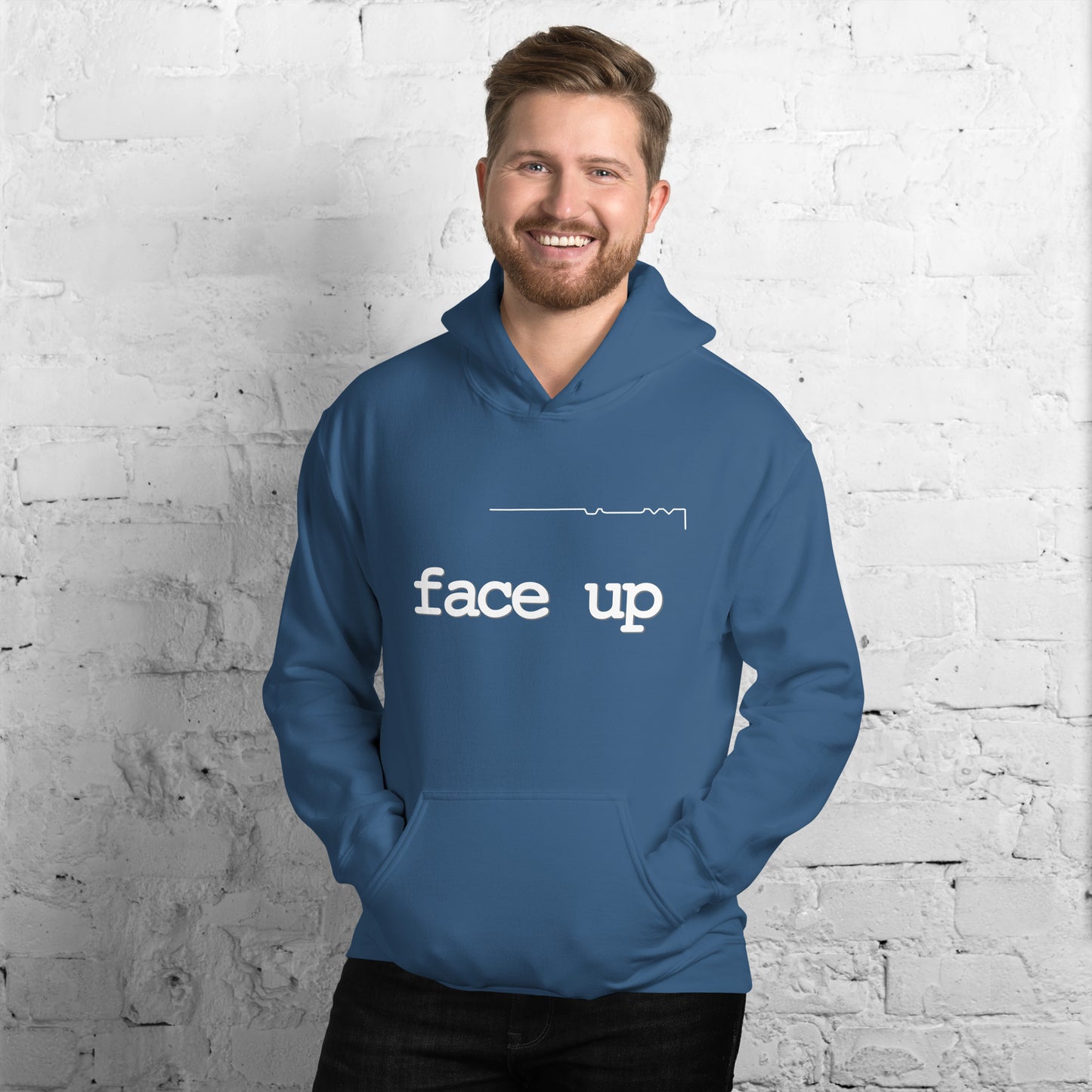 Large Format FaceUp FaceDown - hoodie