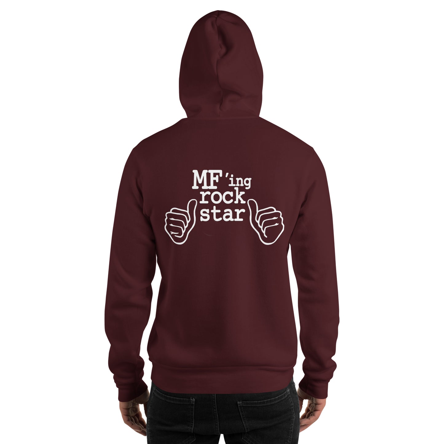 I heart 120 Rock Star Hoodie - Maroon