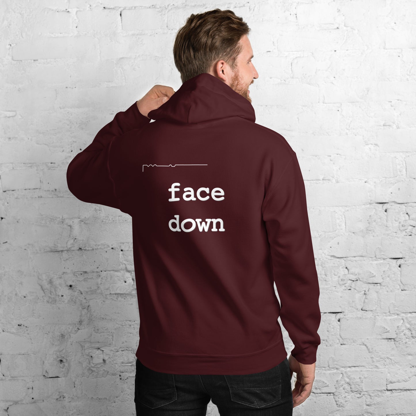 Large Format FaceUp FaceDown - hoodie