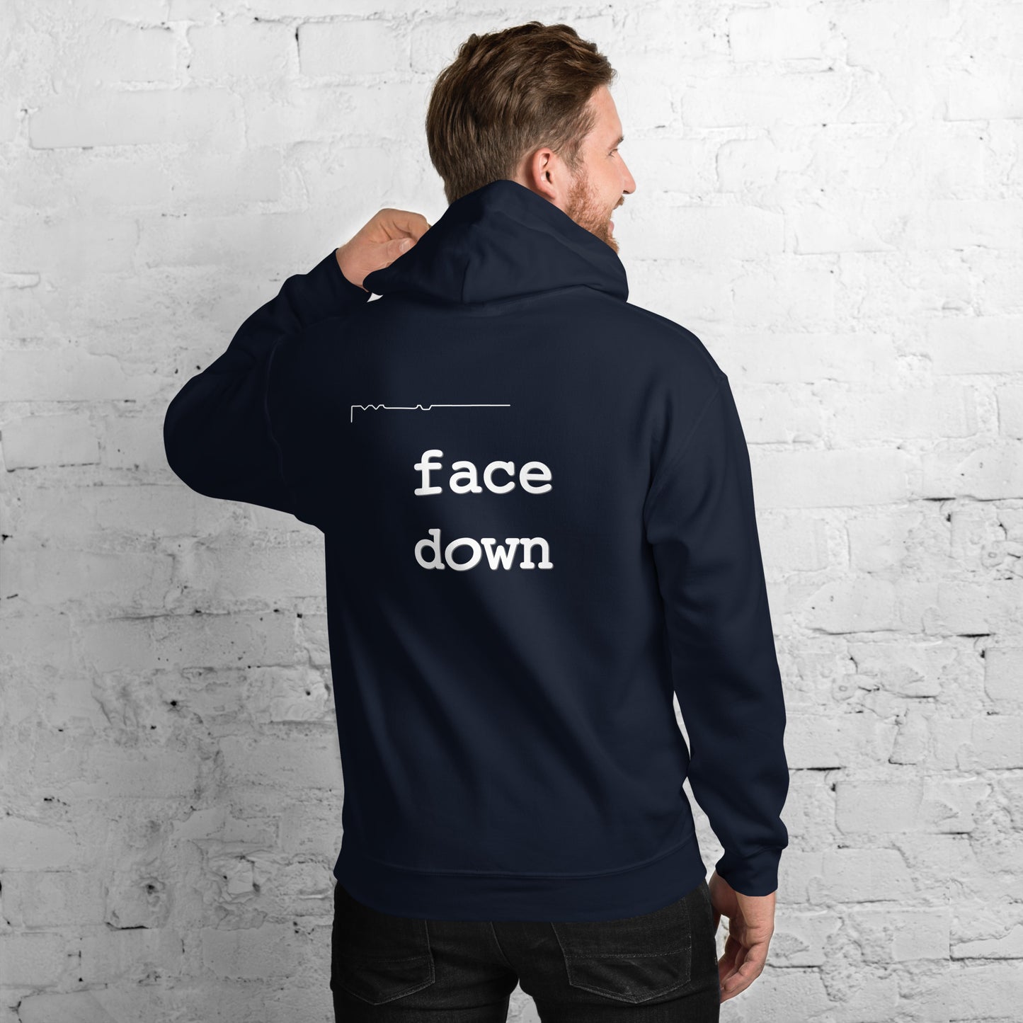 Large Format FaceUp FaceDown - hoodie