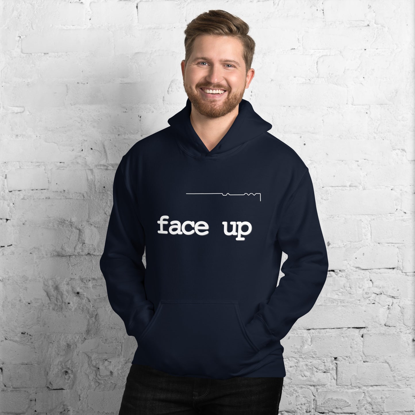 Large Format FaceUp FaceDown - hoodie